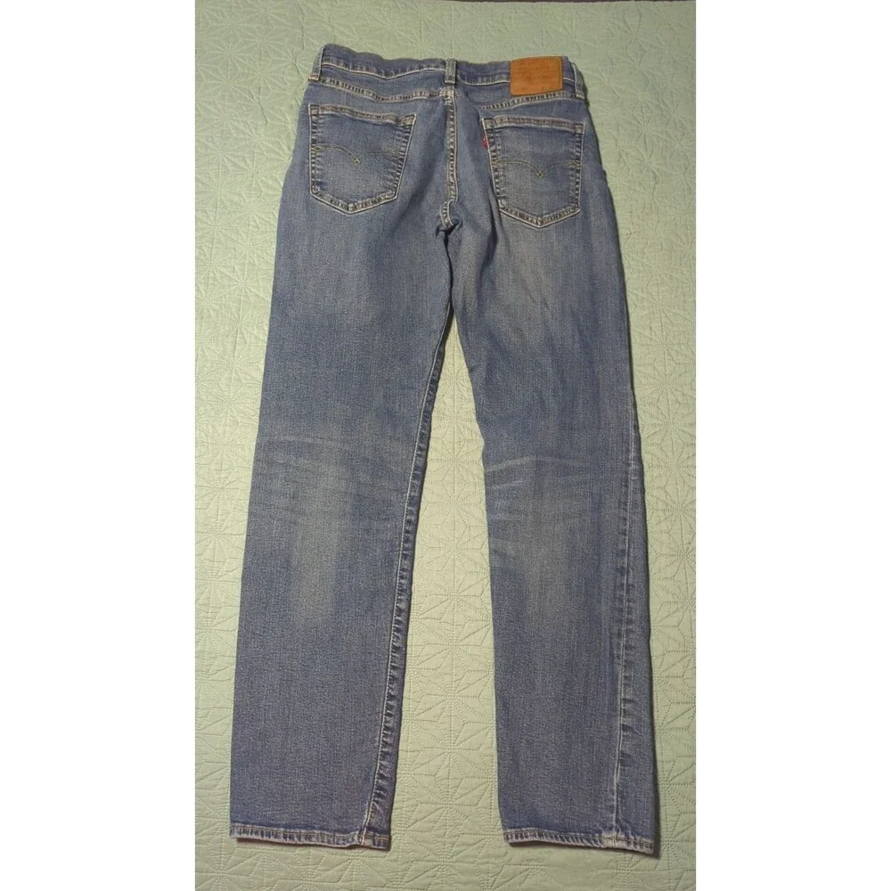 Levi's Premium 502 Big E Regular Taper Fit Mens Jeans 32x34 Stonewashed Zip Fly